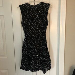 Black Floral Old Navy Tie Dress